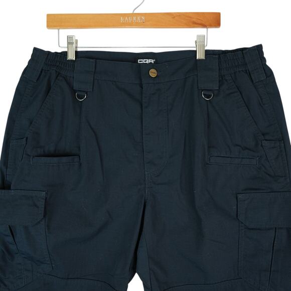 CQR Pants Mens 38x32 Navy Blue Tactical Cargo Outdoor Ripstop Workwear Uniform - Picture 3 of 11